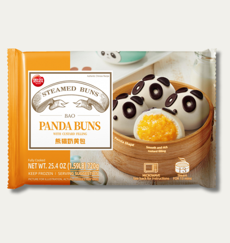 Panda Buns with Custard Filling