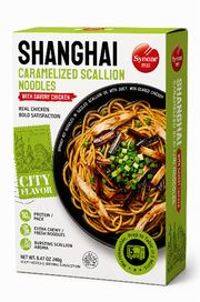 Shanghai Caramelized Scallion Noodles with Savory Chicken